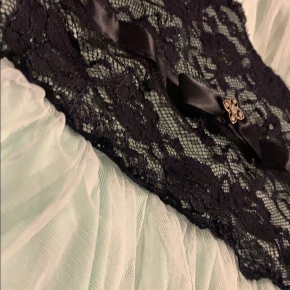 Mint green lace dress - Picture 2 of 6